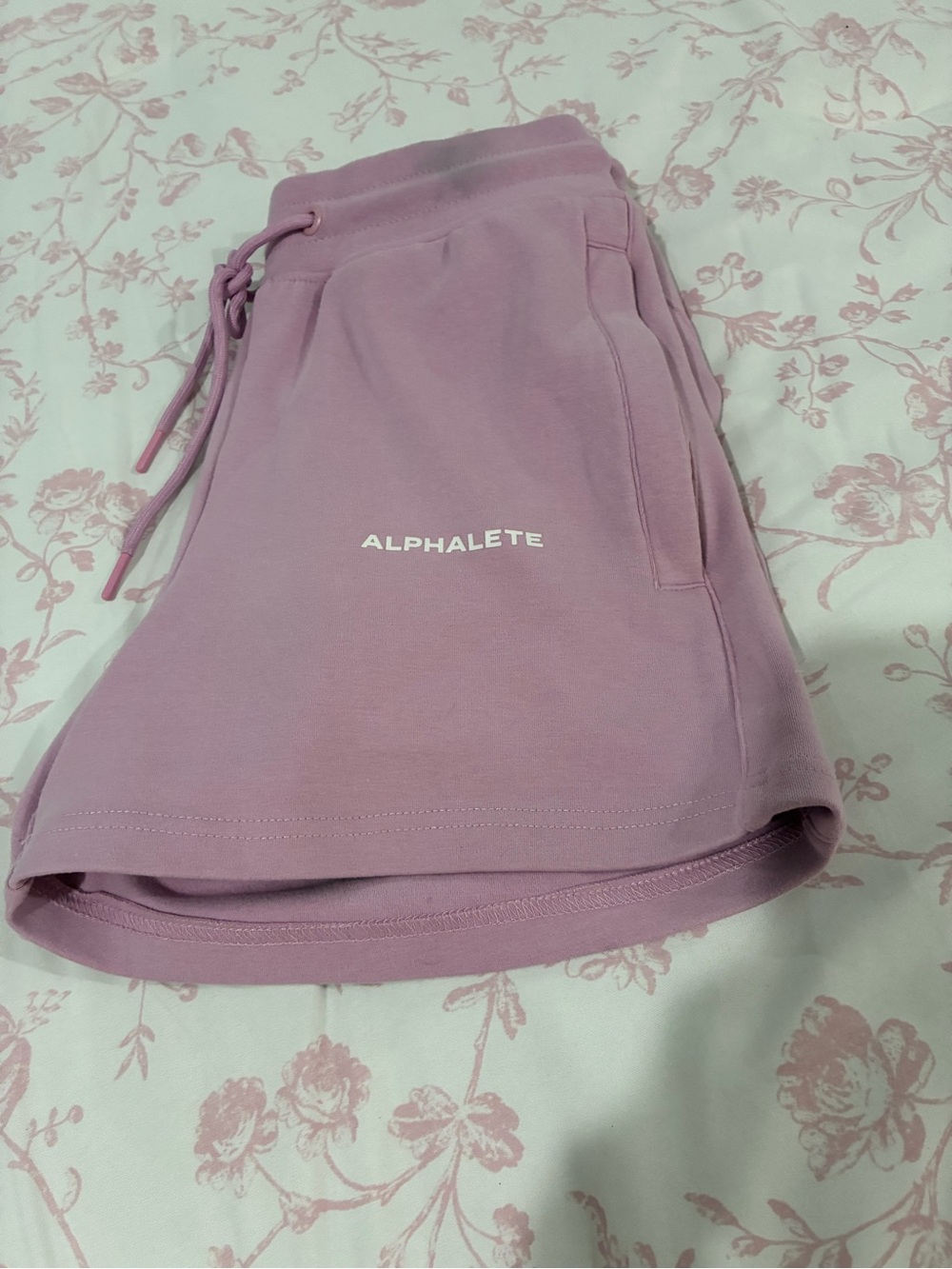Alphalete Lavender Drawstring Athletic Shorts